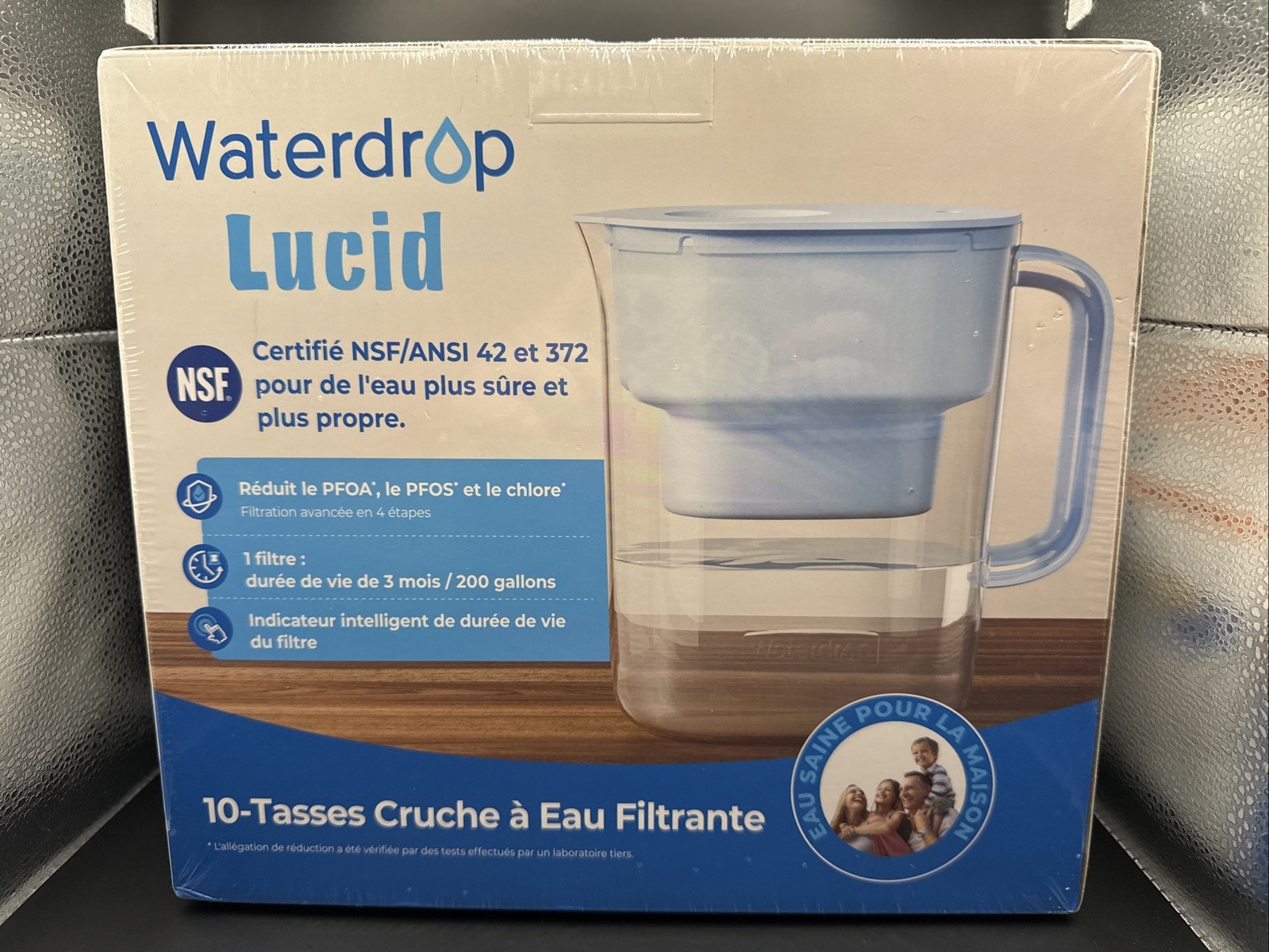 Waterdrop Water Filter Pitcher With Filter, 200-gallon Long-life, 10-cup NEW