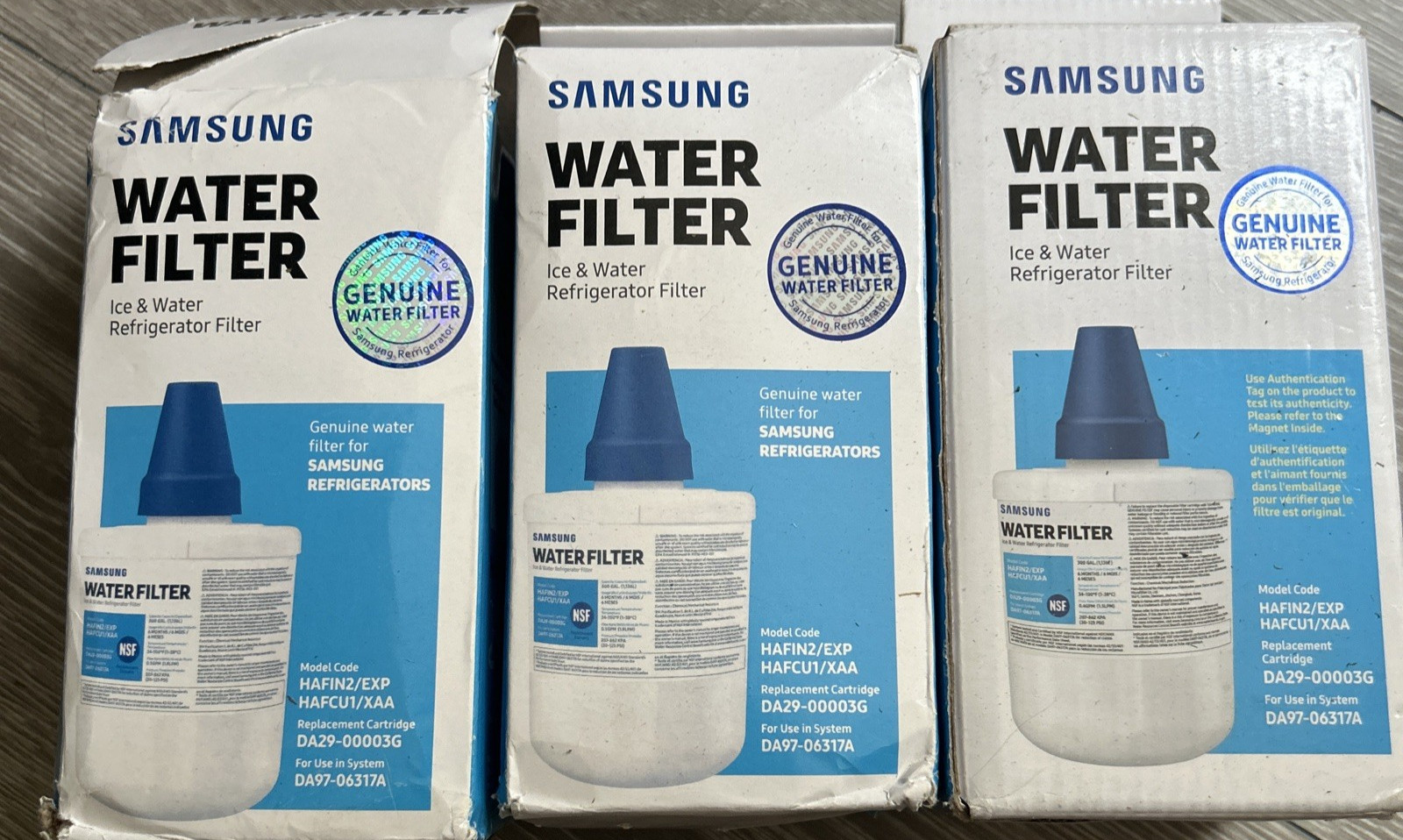 X3 Samsung Water Filter .HAFIN2/EXP. HAFCU1/XAA 3 counts