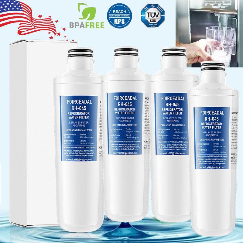 4 PACK Refresh Refrigerator Ice Water Filter for LG LT1000P ADQ747935 new White