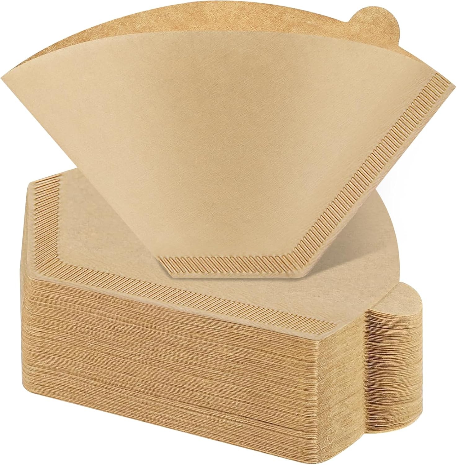 100 Count #4 Cone Coffee Filters 8-12 Cup, Natural 4 100