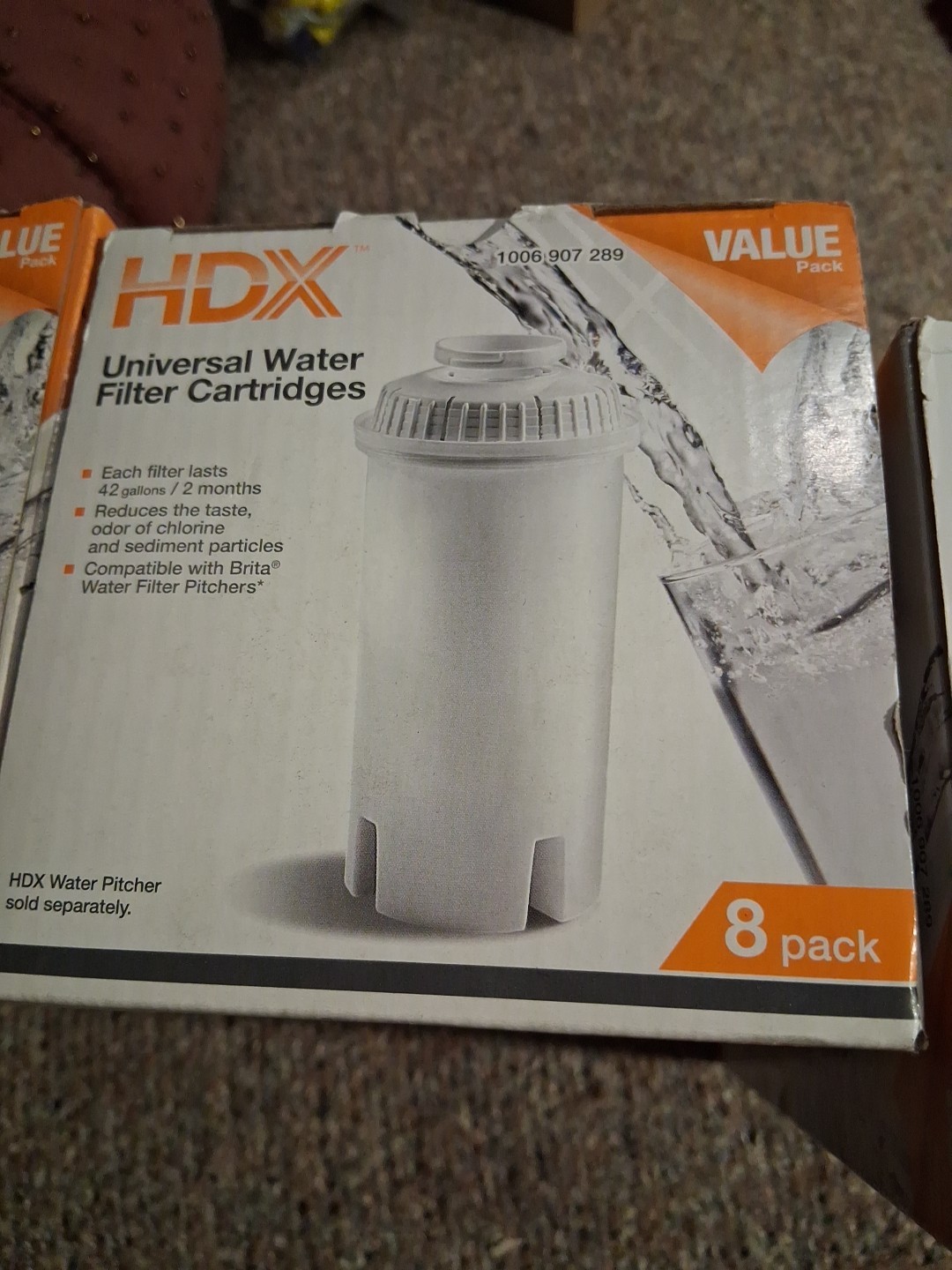 3-HDX Water Pitcher Replacement Water Filter Cartridges, BPA Free (8-Pack) 24 Pc