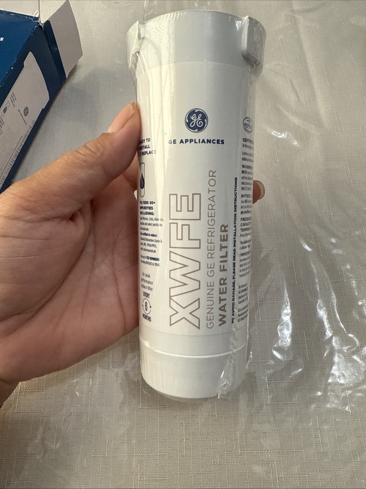 Genuine GE XWFE Refrigerator Water Filter – White OEM original No Chip