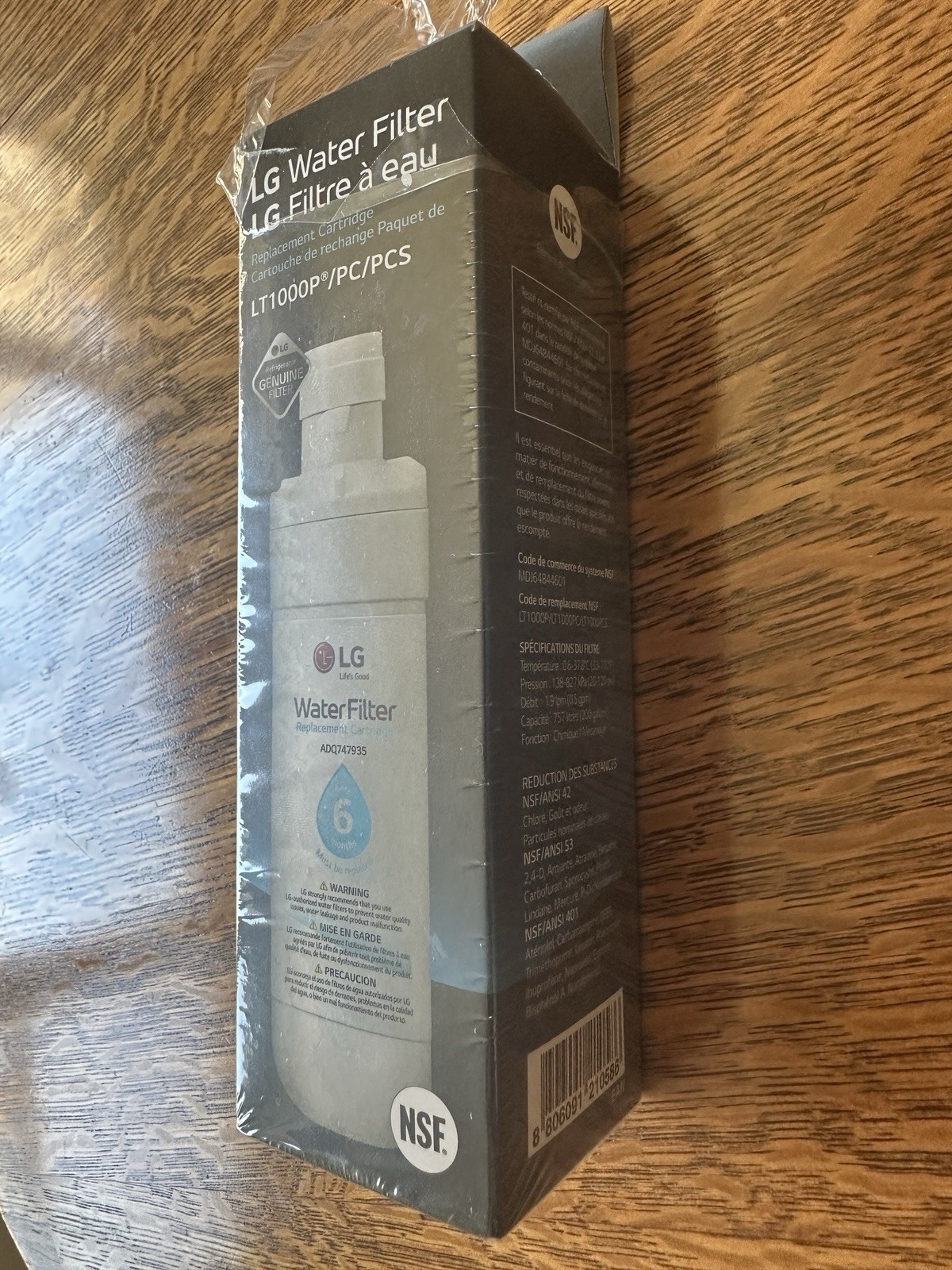 Genuine LG LT1000P Water Filter Replacement Cartridge LT1000PC/PCS / Open Box