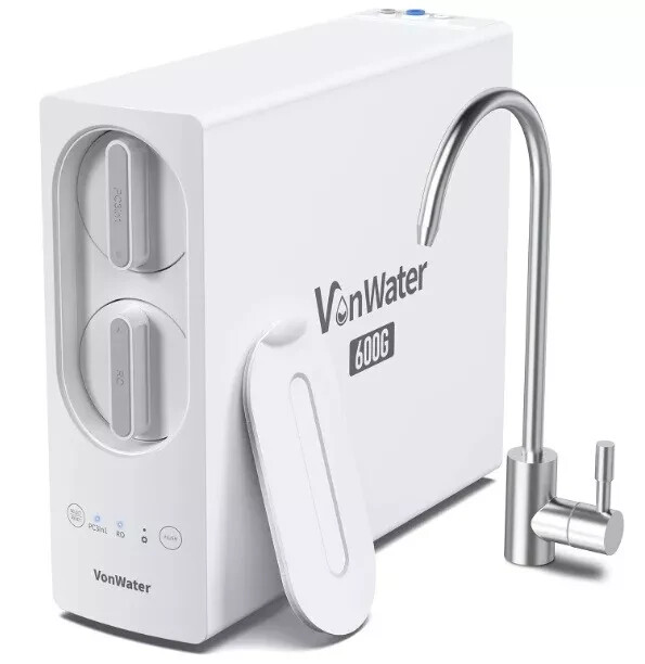 Tankless RO Reverse Osmosis System Under Sink 600 GPD Water Filter Kit