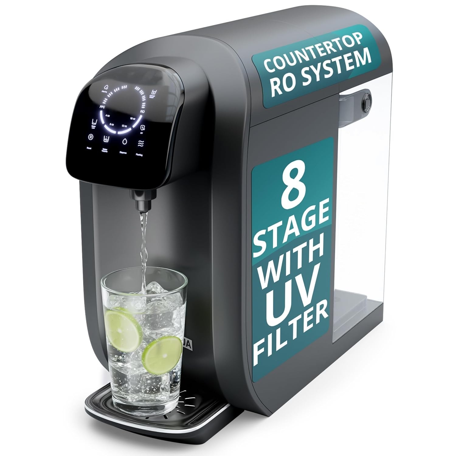 8-Stage Countertop Reverse Osmosis Water Filter System | RO with UV | Sedimen…