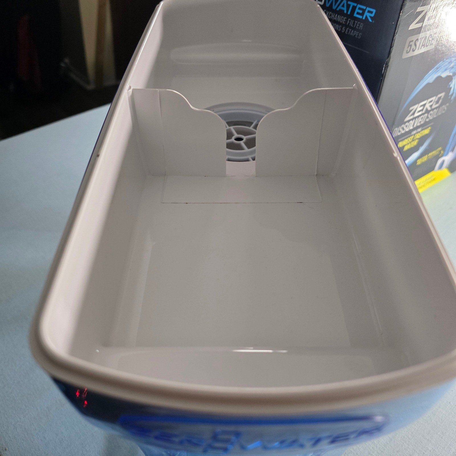 ZeroWater 5-Stage Water Filter Pitcher Blue White BPA Free Filtration System
