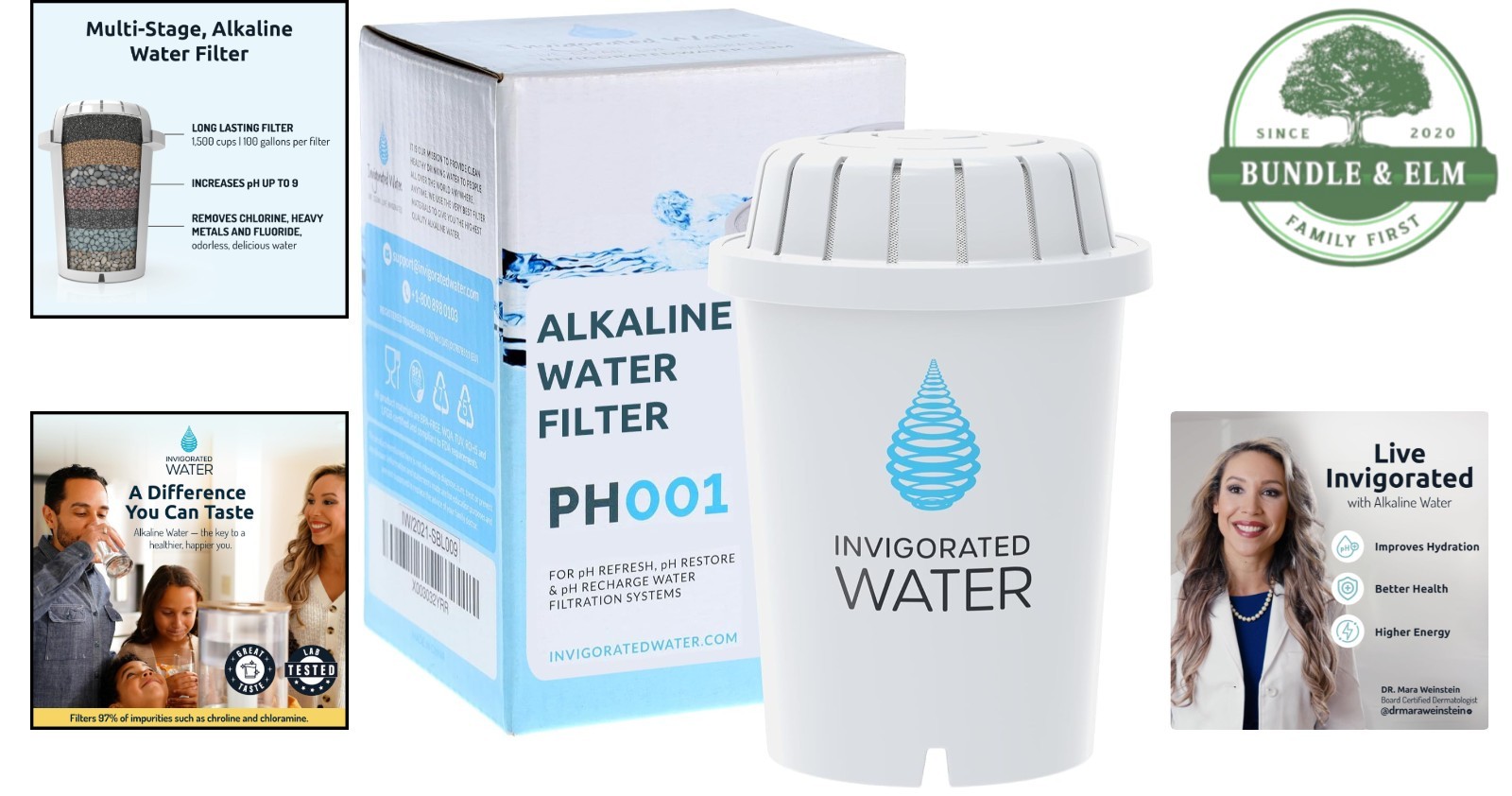 Multi-Stage Water Filter with Coconut Carbon, Removes Impurities Effectively