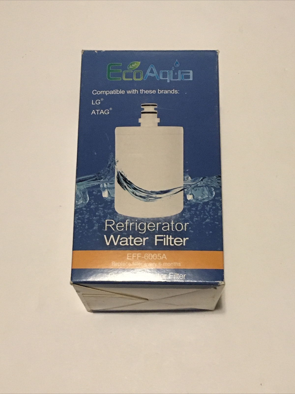 EcoAqua EFF-6005A replacement water filter Refrigerator compatible with LG ATAG