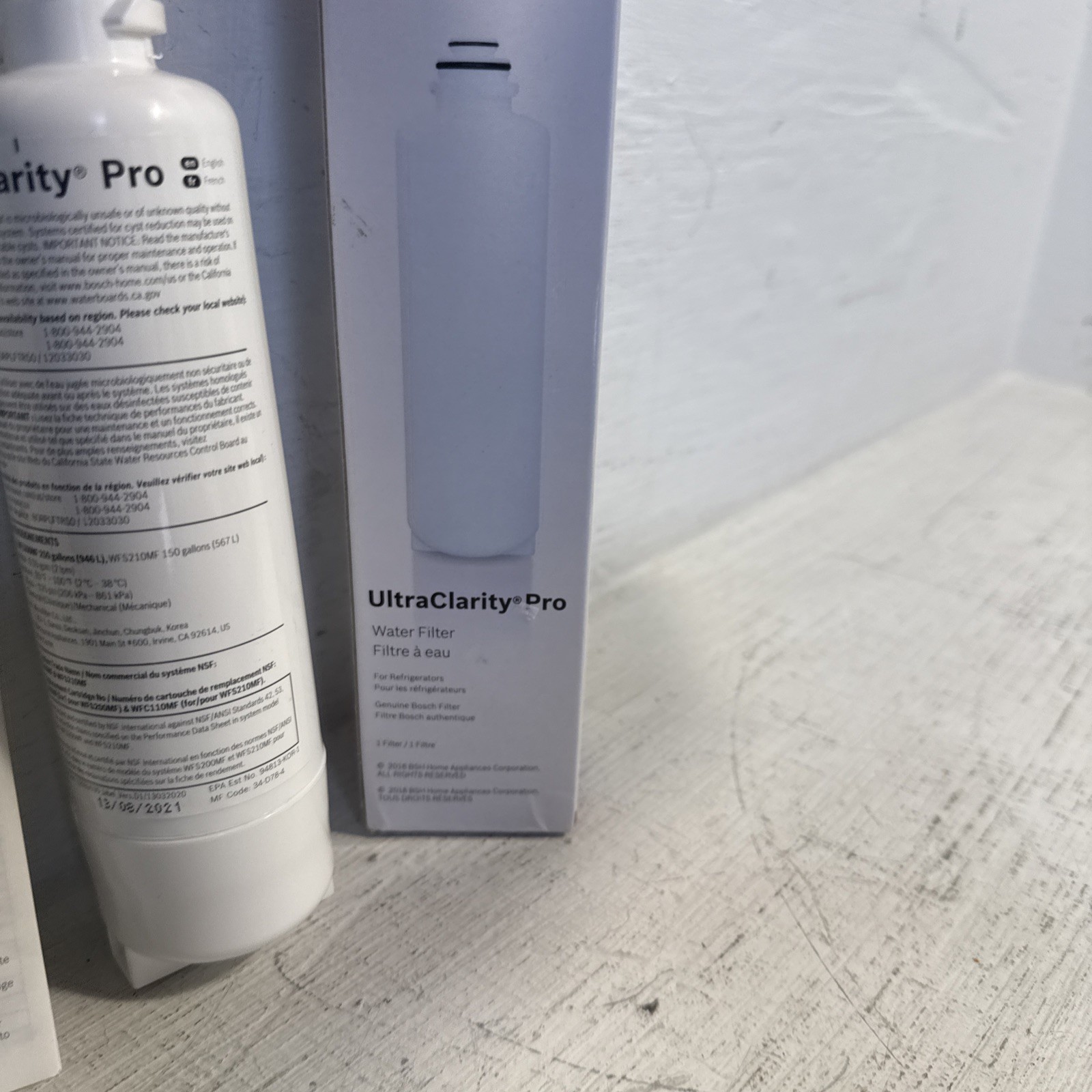 Bosch Ultra Clarity Pro 1 Pack BORPLFTR50 Water Filter Blue #WFS200MF/WFS210MF