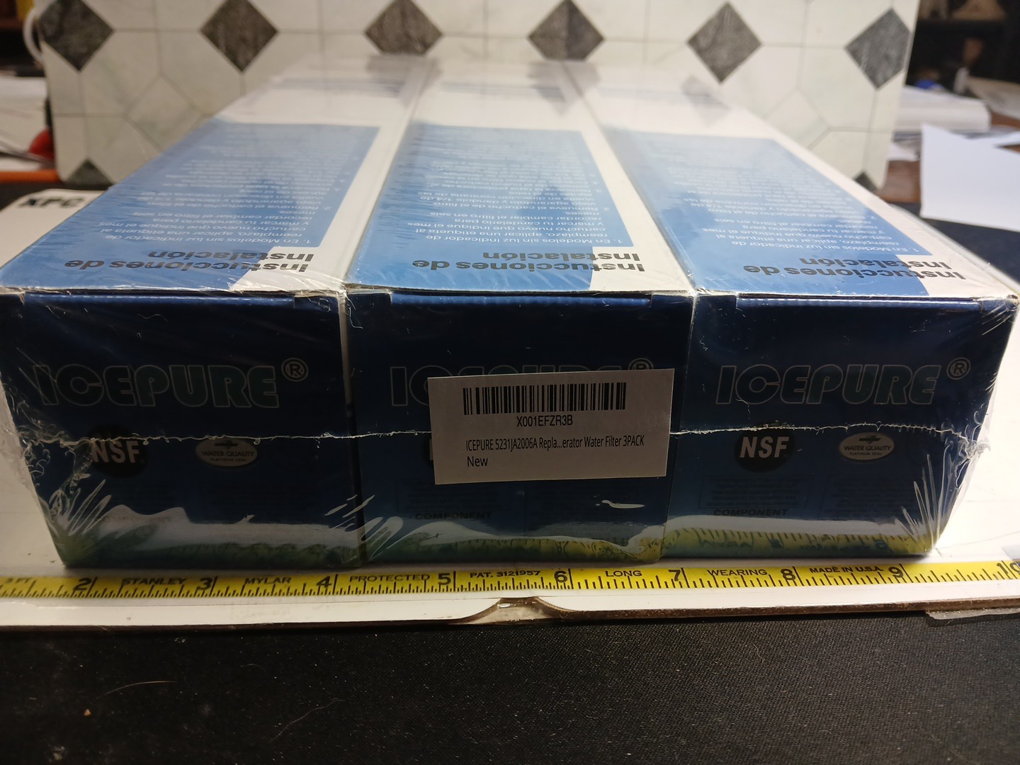 3 Pack Icepure Water Filter for LG LT600P Kenmore RWF1000A WF300 469990