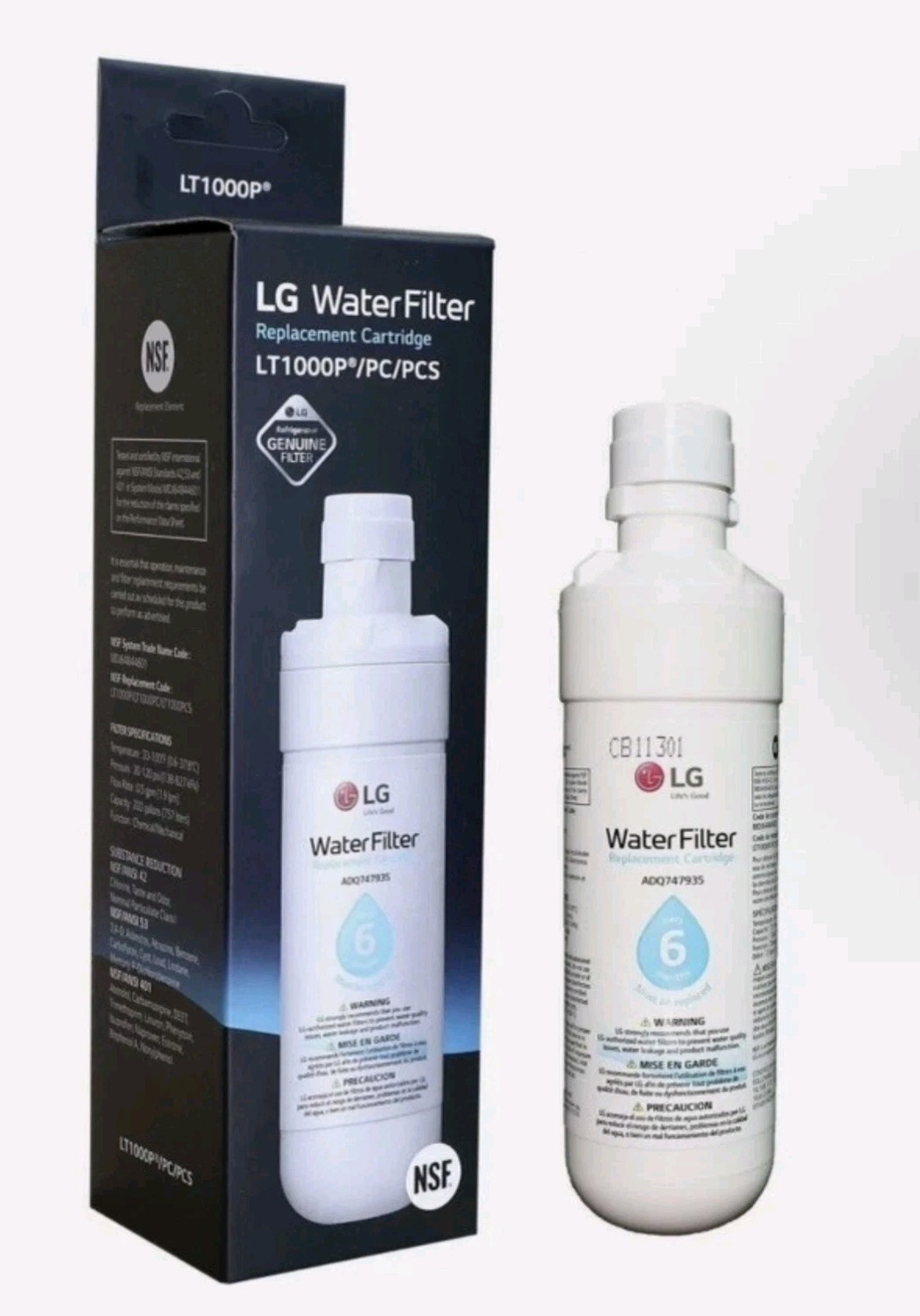 LG LT1000P/PC/PCS Refrigerator Water Filter Replacement