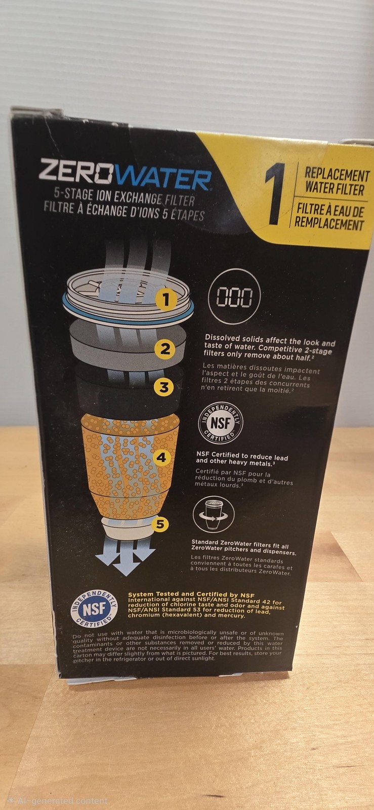 ZeroWater Brita Maxtra+ Replacement Water Filter 5 Stage White Plastic Cartridge