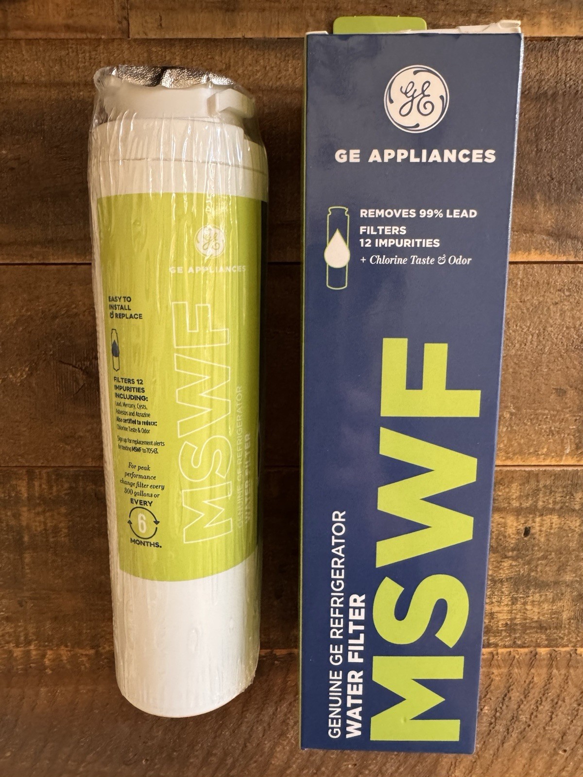 GE Appliance MSWF Refrigerator Water Filter Refill Unopened Original Packaging