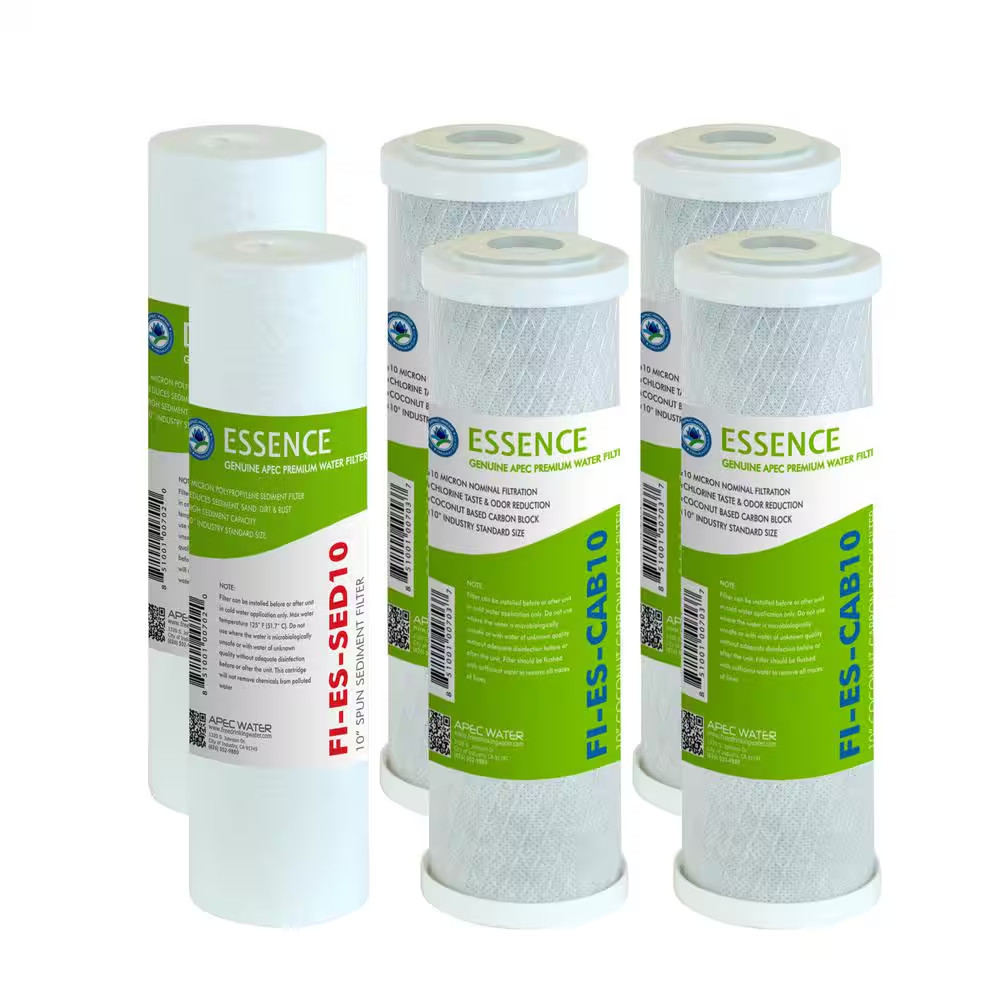 Essence 10 In. Standard Capacity First 3-Stage RO Replacement Filter (Bundle of