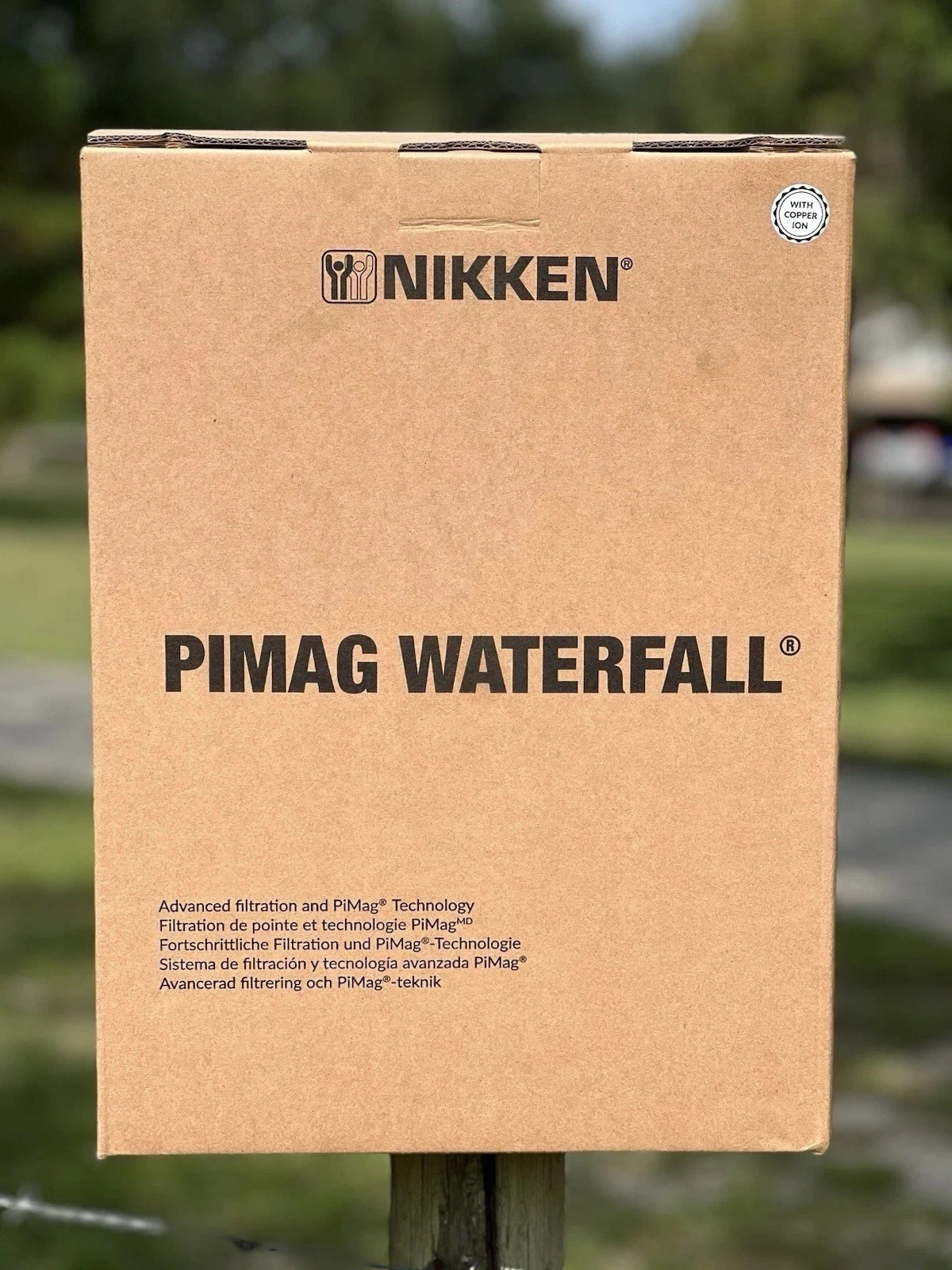 Nikken PiMag Waterfall Gravity Water Filter System Alkaline BPA Free #13681 NEW⚡