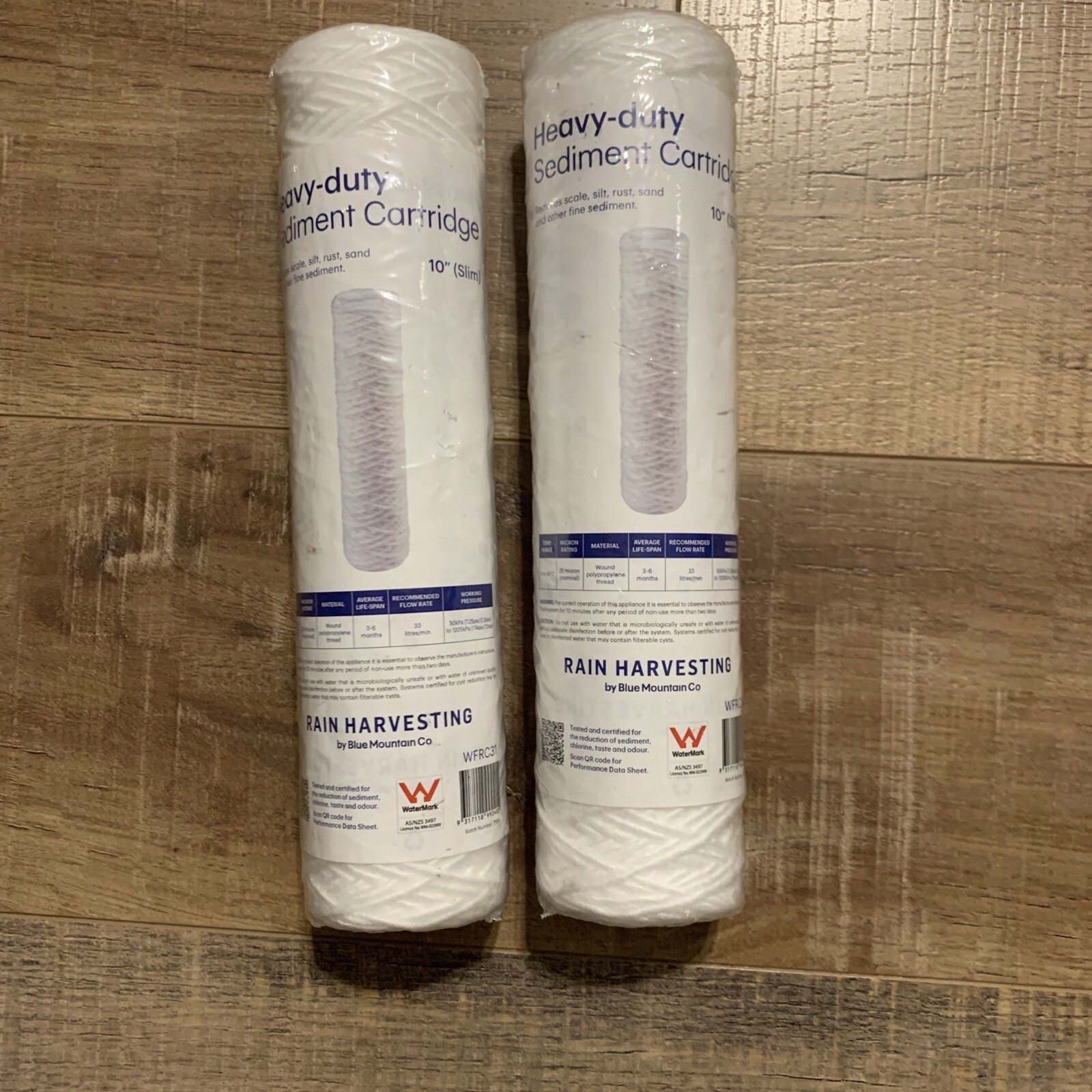 rainharvester water filter blue mountain 10” Slim 2pack