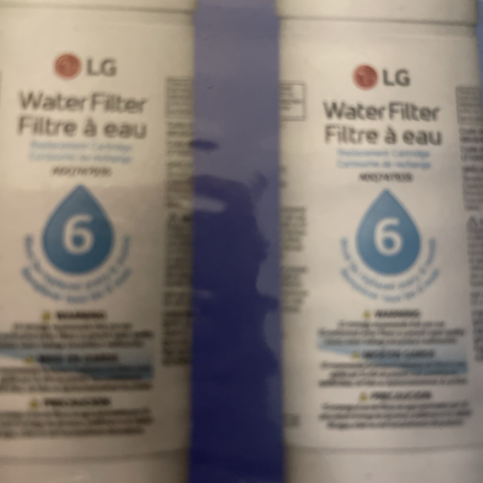 2 filters Genuine LG LT1000P2 Refrigerator Water Filter ADQ747935 *NEW SEALED*