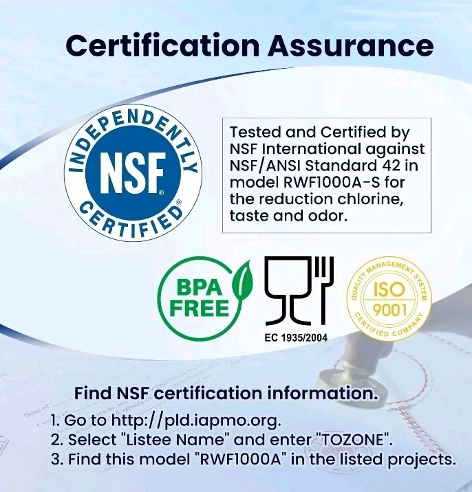 3 pack RWF1000A Refrigerator Water Filter Fit for LG LT600P, 469990, RFC1000A
