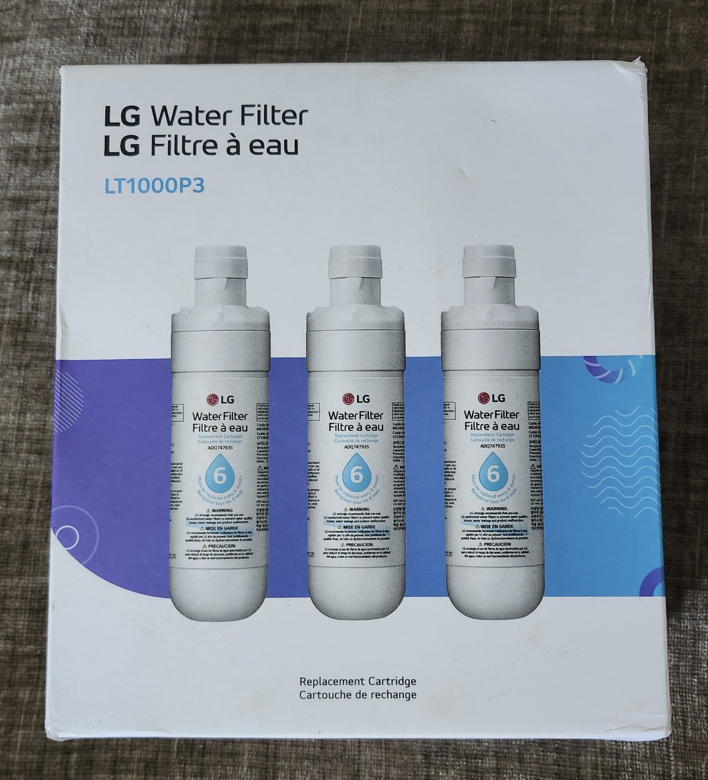 LG LT1000P3 Water Filter – White