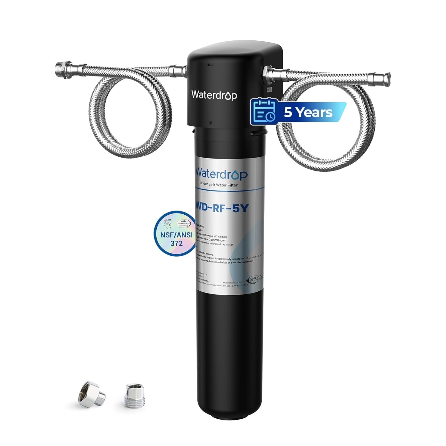 Waterdrop UA-5Y 5-Year Under Sink Water Filter System, Ultra Long Life