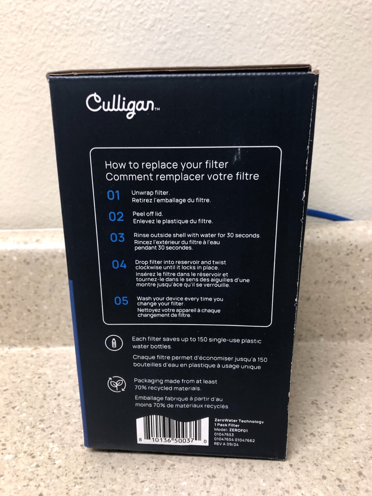 Culligan ZeroWater Blue/White Replacement Pitcher Filter