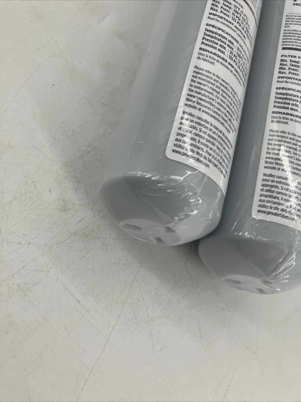 GE FQK2J Under Sink Replacement Water Filter Set 2-Pack Dual Flow Advanced Kit