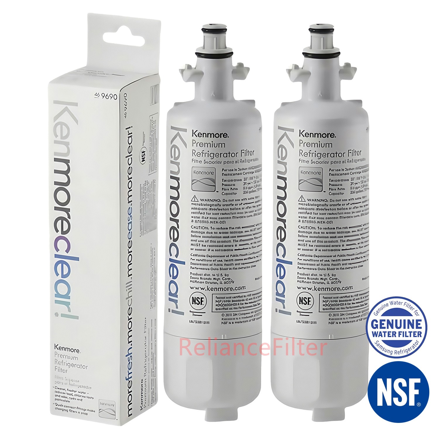 Kenmore 9690 469690 Filter 2/4/6Pack Fit LG LT700P ADQ36006101 LFXS29626S SEALED