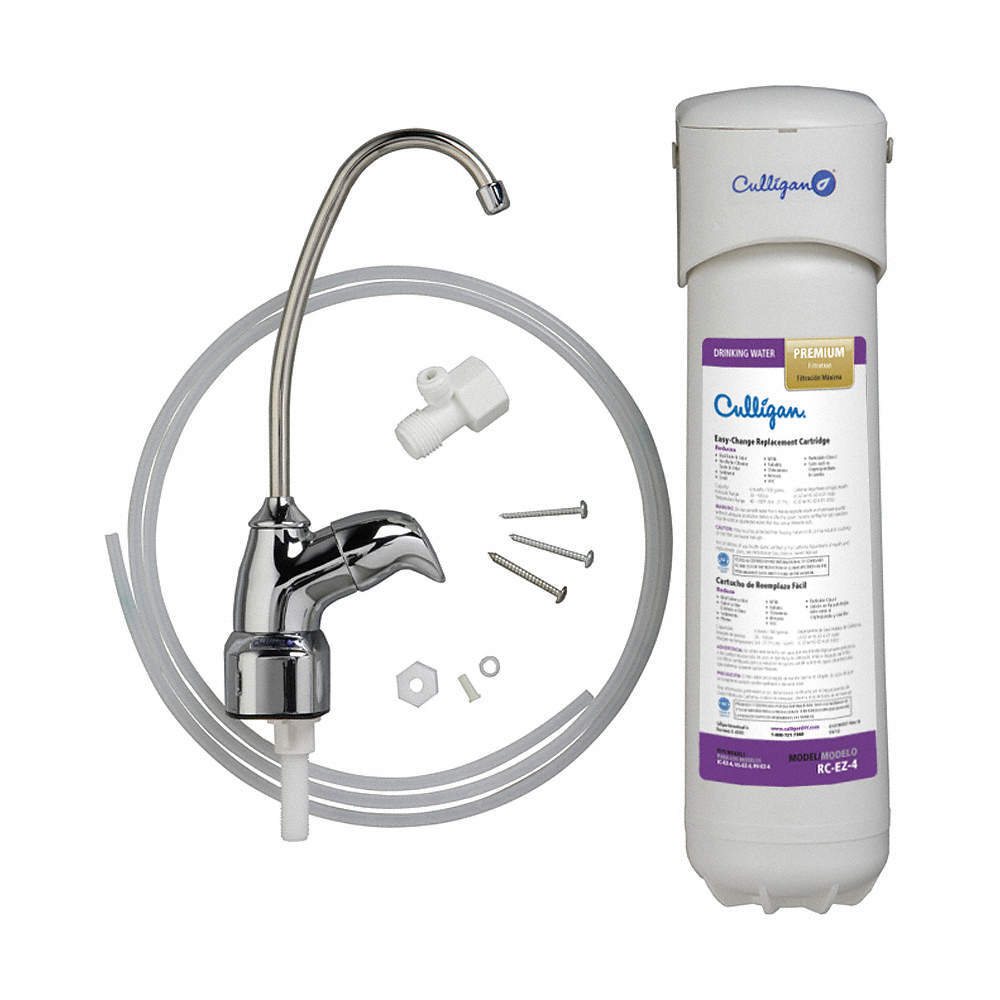 CULLIGAN US-EZ-4 Water Filter System,0.5 micron,14″ H 29AH55