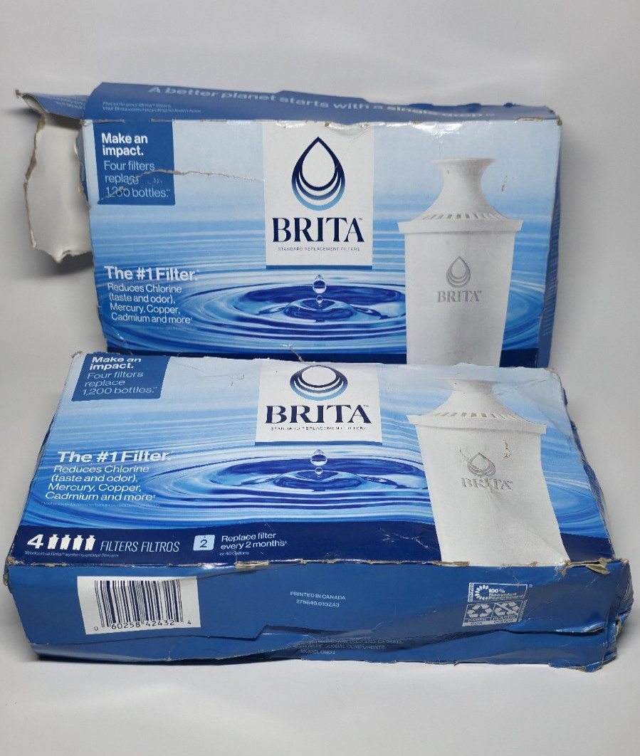 Brita Plus High-Density Water Replacement Filters BPA-Free 2- 4 PACKS All Sealed