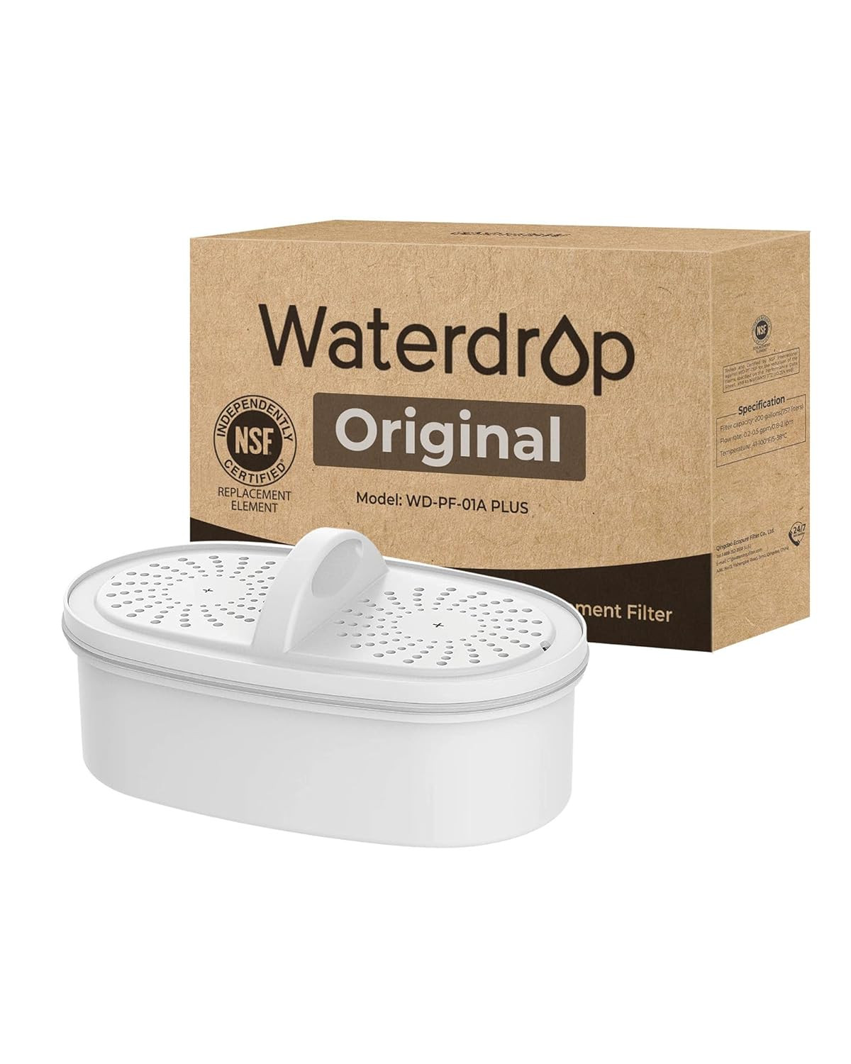 [Original] PF-01A Water Filter Replacement for Pitcher and Dispenser Filtratio
