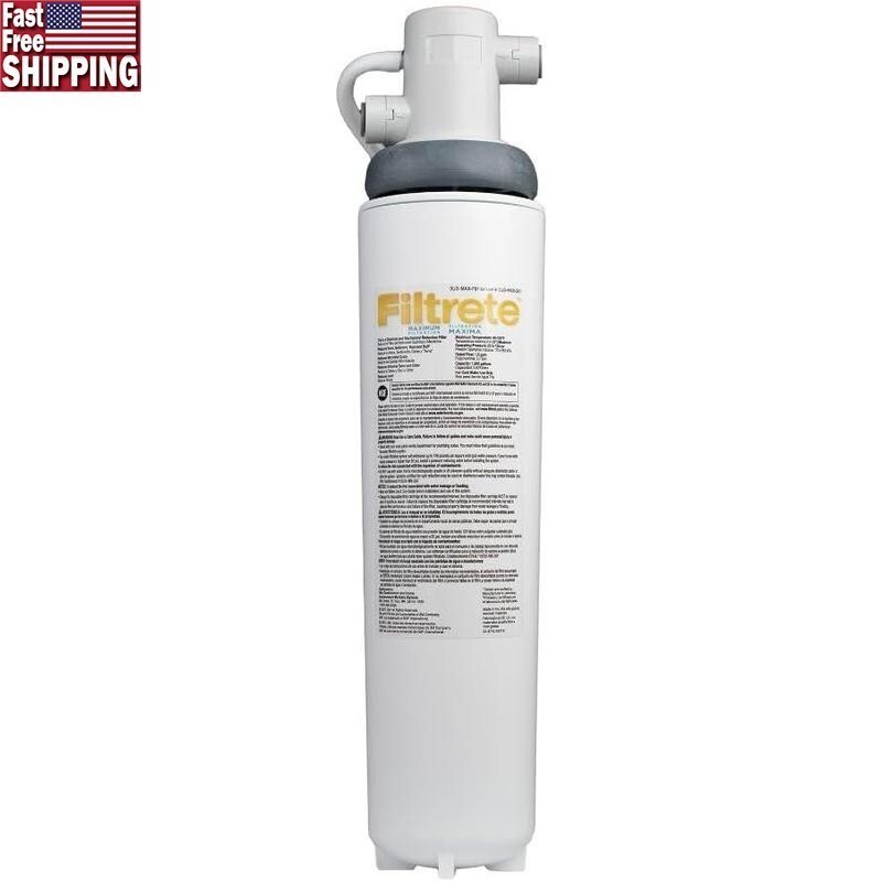 Water Filtration System Under Sink Reduces Lead Asbestos Manual Operation New