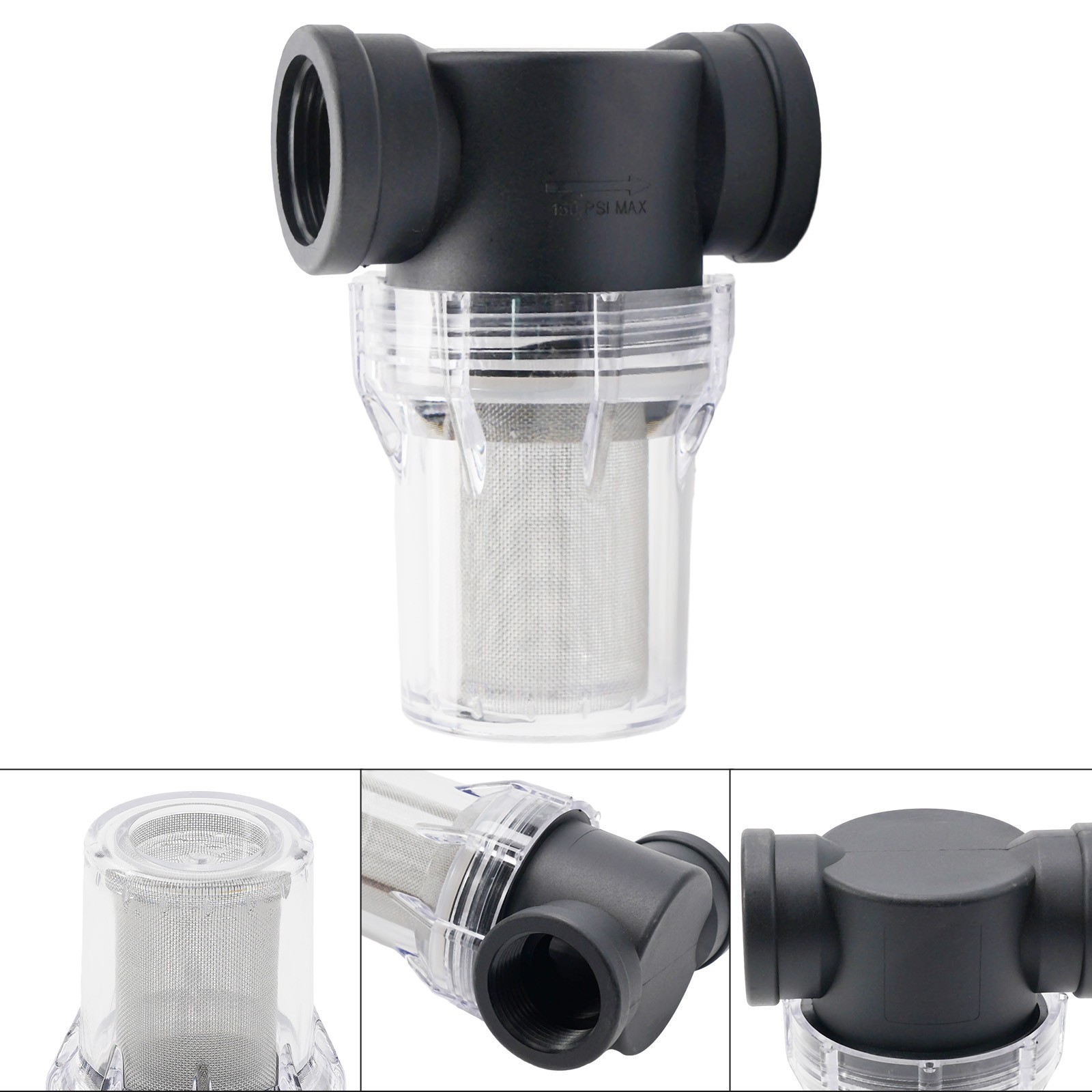 Watering Pipe Filter Filter Screen Water Pipe Filter 1/2» 3/4» 1»