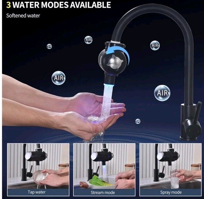 HOMELODY 3.0 Water Filter for Sink Faucet – Upgraded LED Display 3000-4000L