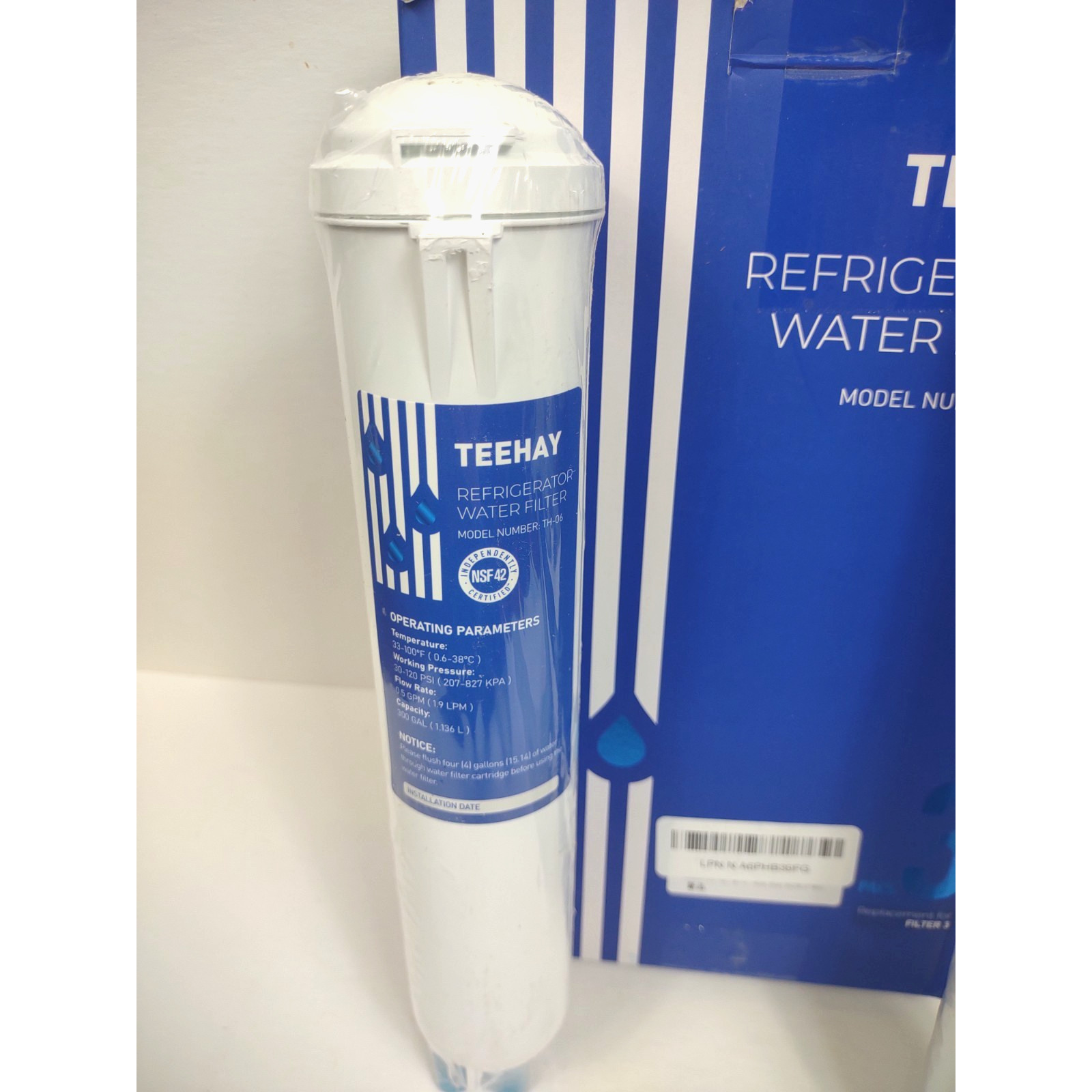 Teehay Refrigerator Water Filter Replacement TH-06 (2 Pack) New Sealed 300 Gal
