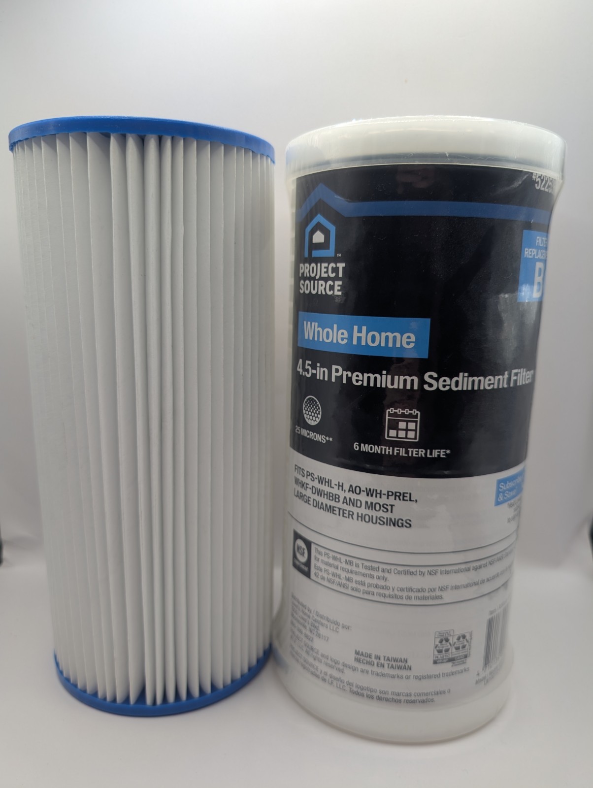 Big Blue Filter 4.5 x 10 Sediment Filter 5 Micron, Will Replace Project Source