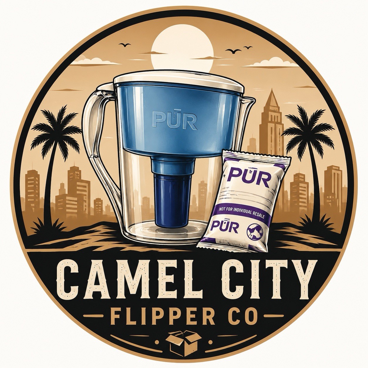 PUR 7 Cup Pitcher Filtration System, White and Blue, Dispenser Jug With Handle