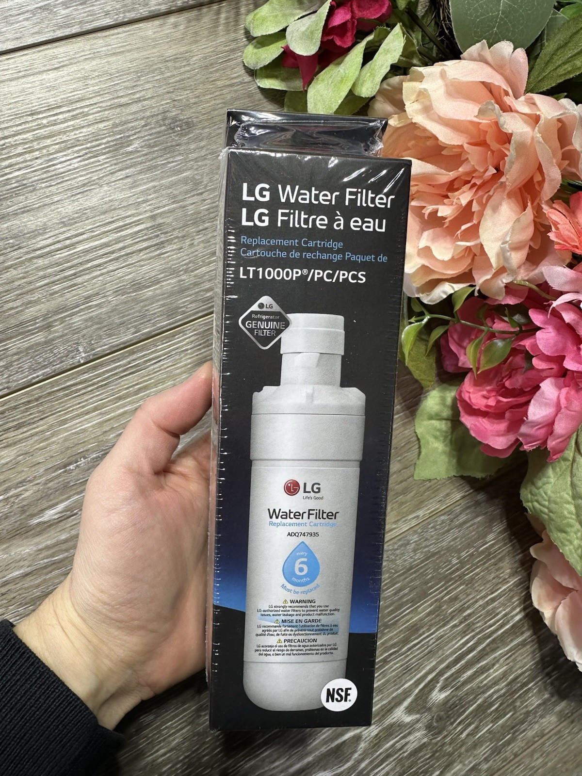 LG Water Filter Replacement Cartridge LT1000P 6 Month 200 Gallon Capacity Sealed