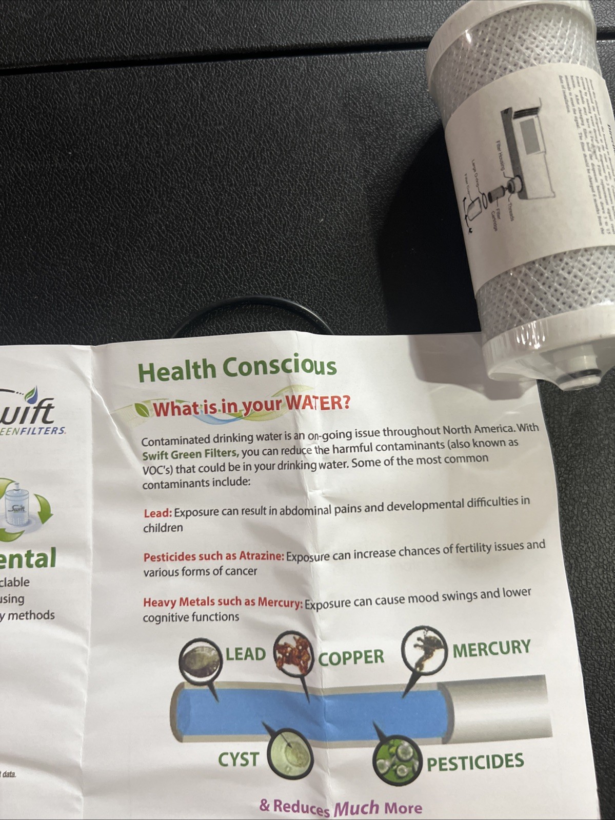 New SWIFT Green Filters WFCB-SW Refrigerator Water Filter For WFCB 469 906 910