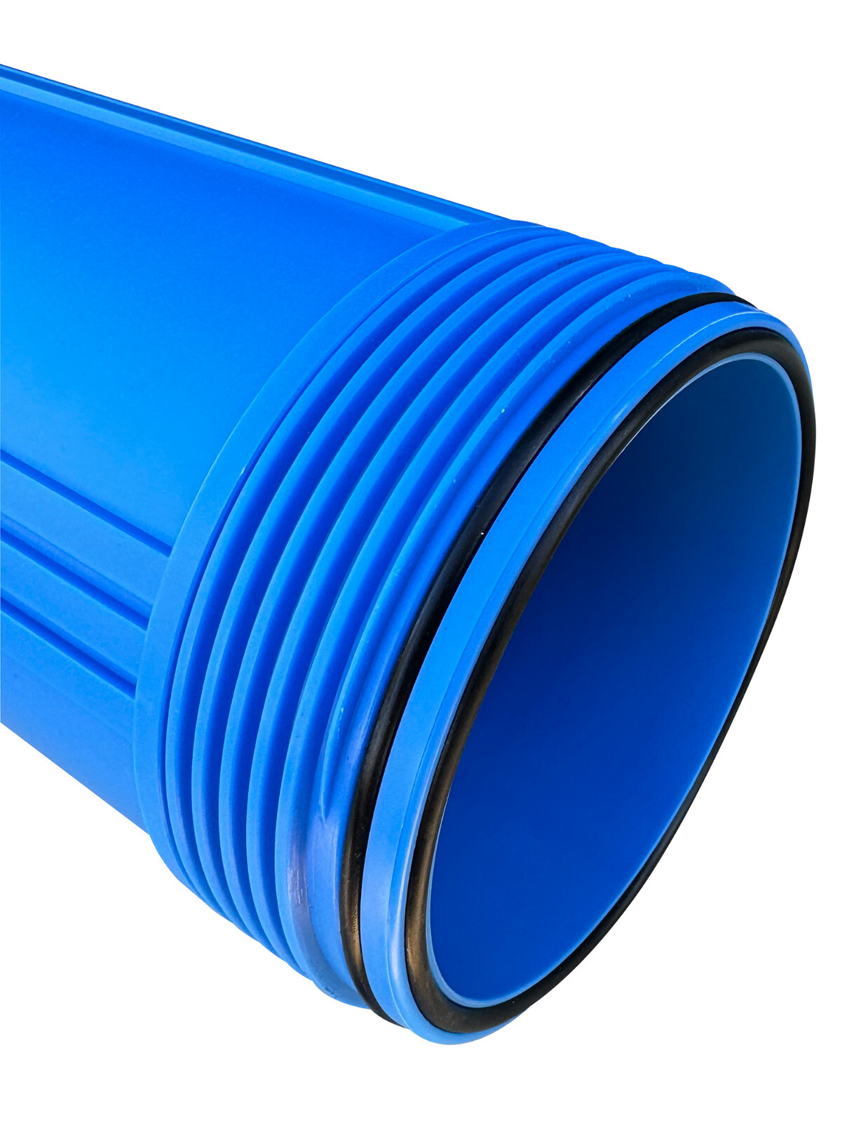 20″ x 4.5″ Big Blue Water Filter Housing For Whole House – 1″ Outlet/Inlet