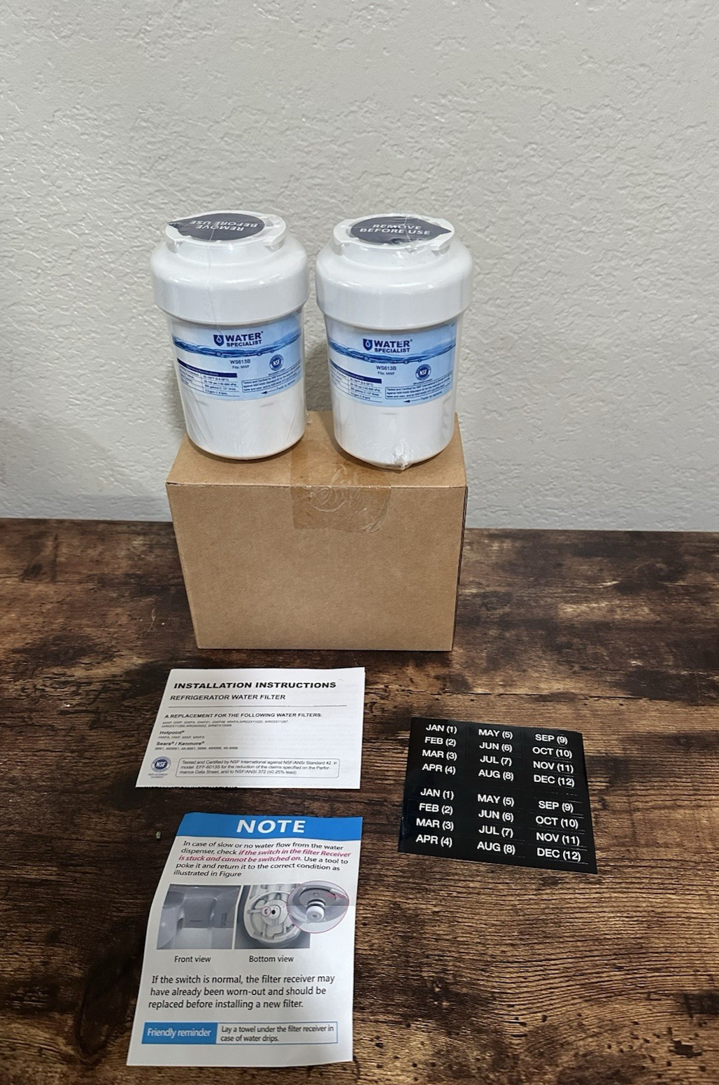 Water Specialist WS613B Replacement for GE MWF SmartWater MWFP 2-Pack Filters