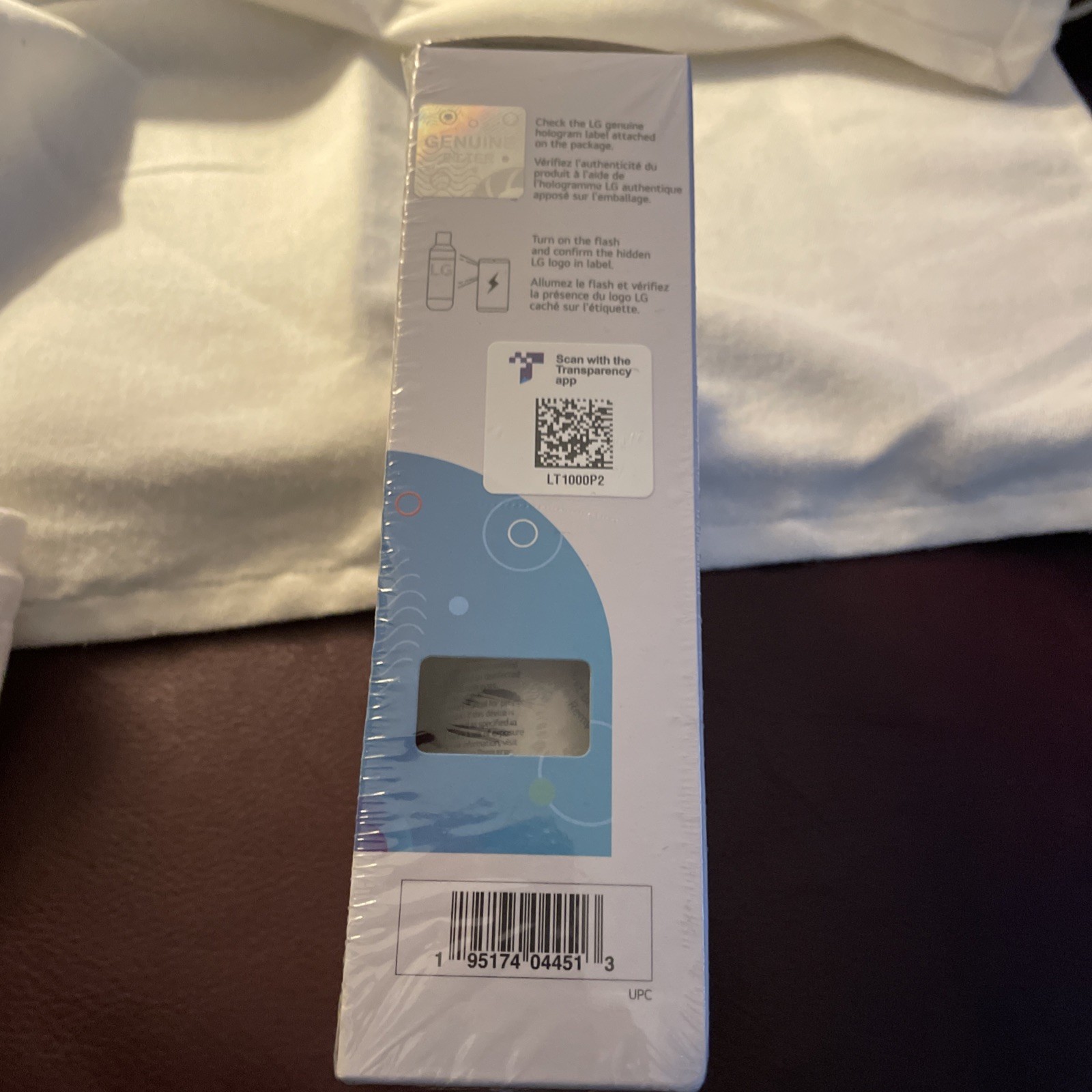2 filters Genuine LG LT1000P2 Refrigerator Water Filter ADQ747935 *NEW SEALED*