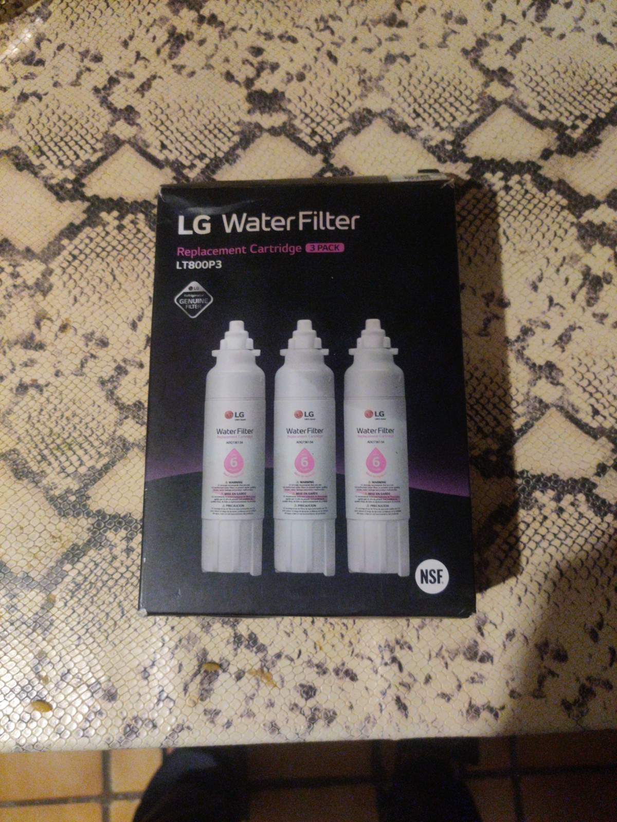 LG LT800P3 200 Gallon Capacity Replacement Refrigerator Water Filter 3-Pack NEW