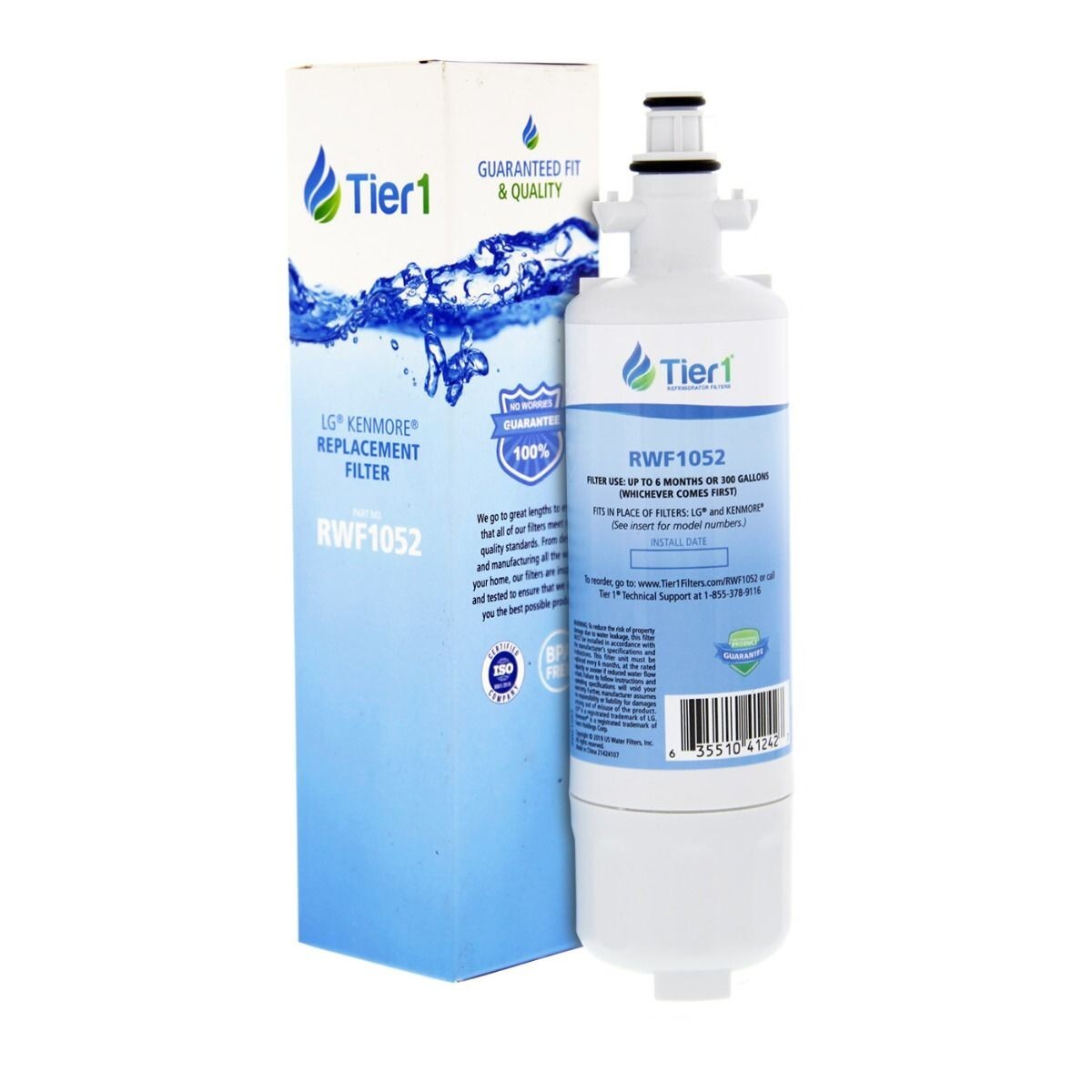 2x Lot NEW Tier1 RWF1052 Water Filter for LG LT700P Kenmore 46-9690 ADQ36006101