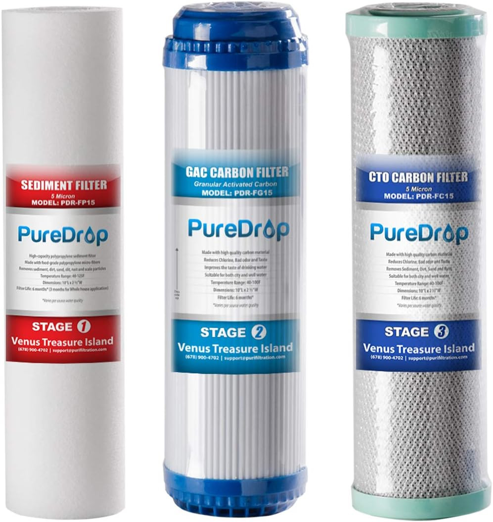 10 In. X 2.5 In. Standard Reverse Osmosis Replacement Pre-Filter Pack (6 Month),