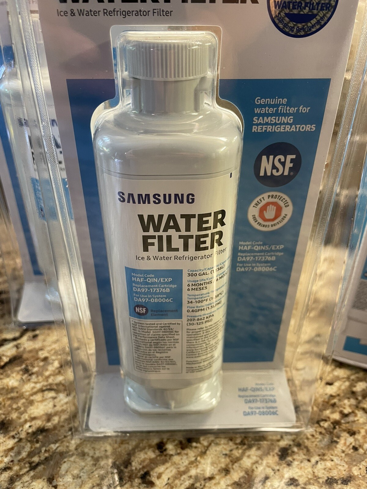 1/2/3/4/5/6/7 Genuine Samsung DA97-17376B HAF-QIN/EXP REFRIGERATOR Water Filter