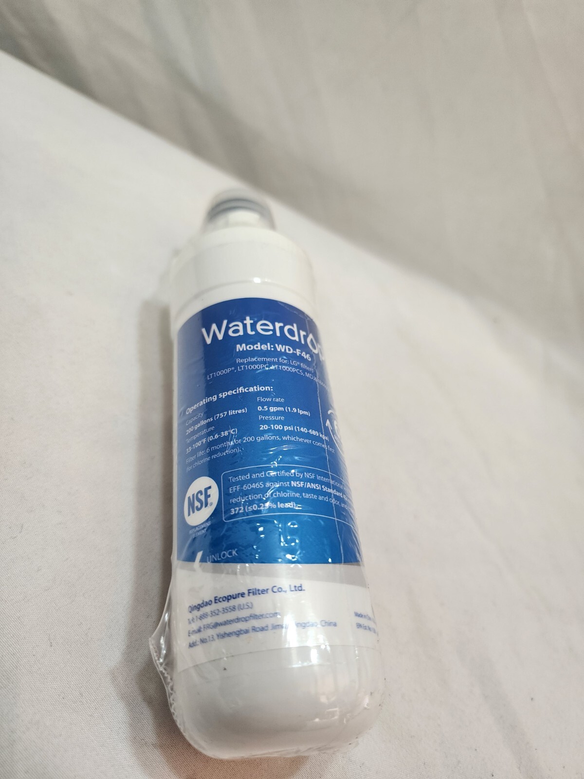 Waterdrop Replacement Filter Model: WD-F46