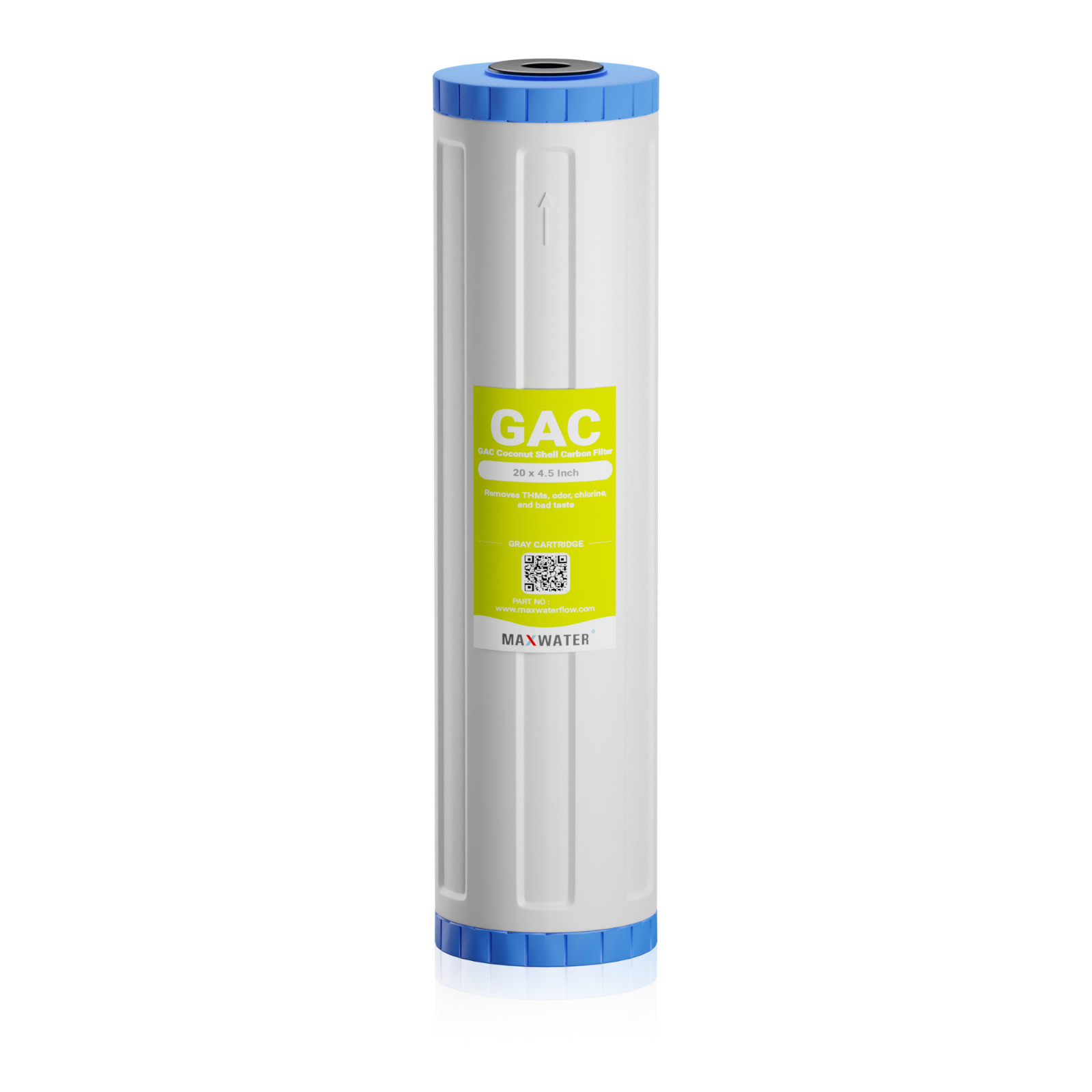 (1) Big Blue 20″x 4.5″ Whole House GAC Coconut Shell Carbon Water Filter.