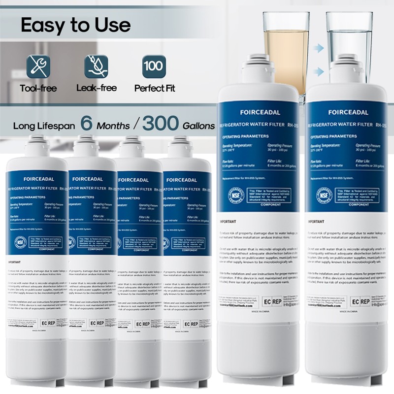 6/4/2PACK White For Bosch Ultra Clarity Pro BORPLFTR50 WFC100MF Water Filter NEW