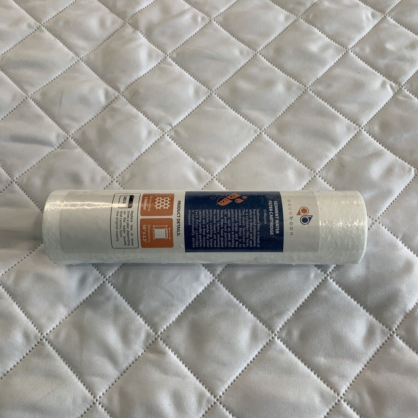 Grooved Sediment Water Filter 5 Micron 10″ x 2.5″ for any RO unit by Aquaboon💦