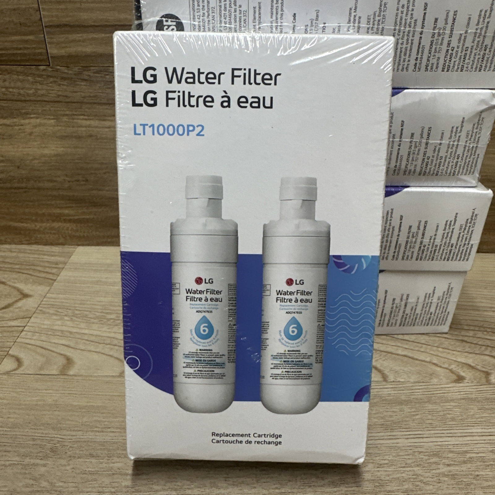 7 – 2 Pk Genuine LG LT1000P2 6-Month / 200 Gal Refrigerator Replacement